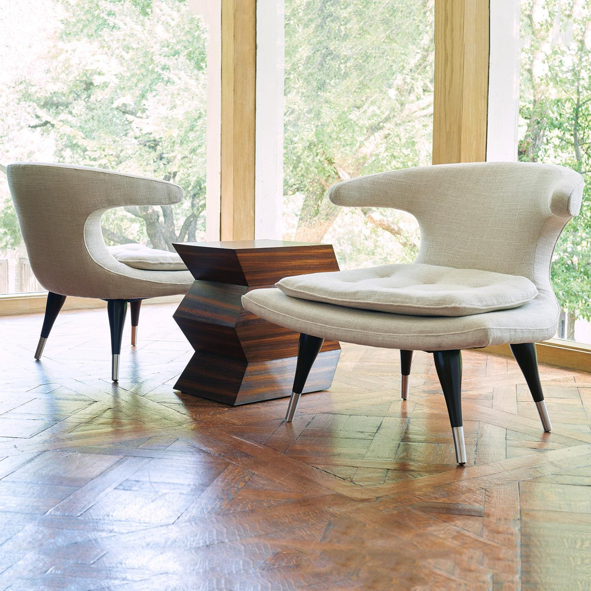 Helene Windsor Woven Accent Chair