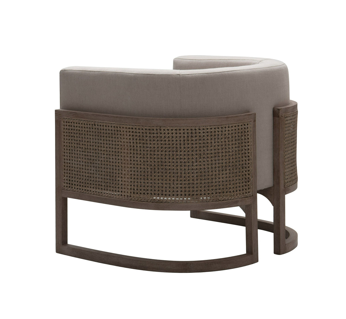 Crest Modern Grey Rattan Accent Chair