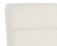 Collin Ivory Tweed & Gold Desk Chair