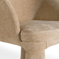 Beatrice Modern Beige Velvet Dining Chair