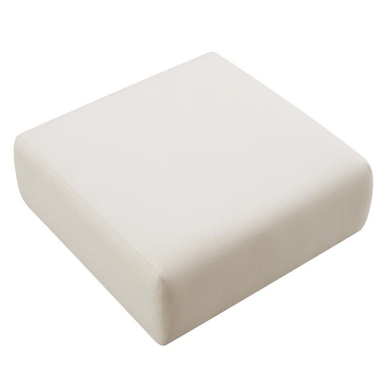 Karsyn Cream Linen Ottoman