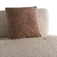 Olin 165.4" Modern 3-Piece Multicolored Boucle Fabric & Ash Sectional Sofa