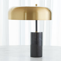 Dome Table Lamp-Gold/Black
