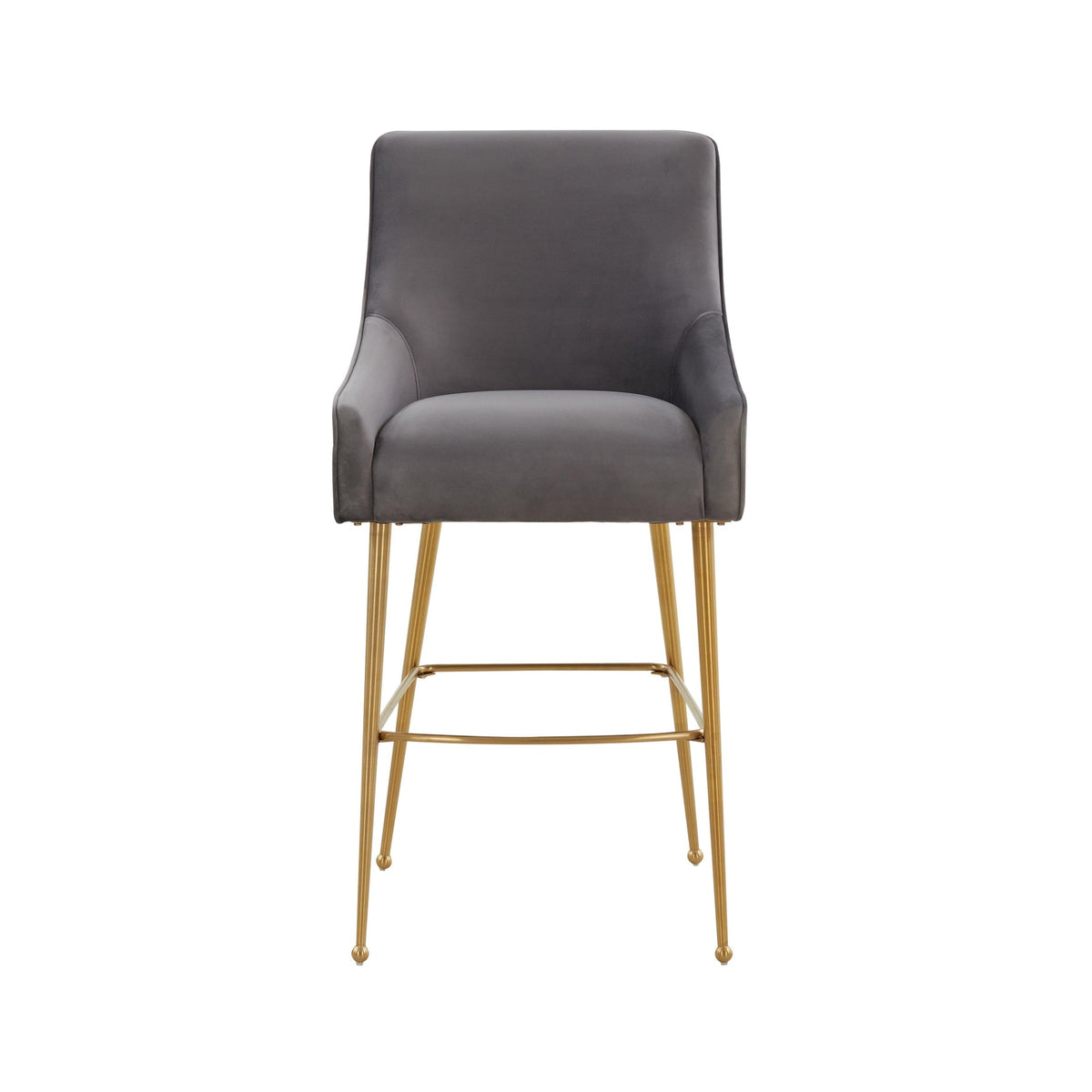 Prado Performance Grade Dark Grey Velvet Bar Stool