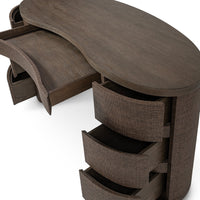 Hawthorne Brown Grasscloth Desk