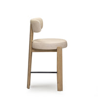Ophelia Taupe Performance Vegan Leather Counter Stool