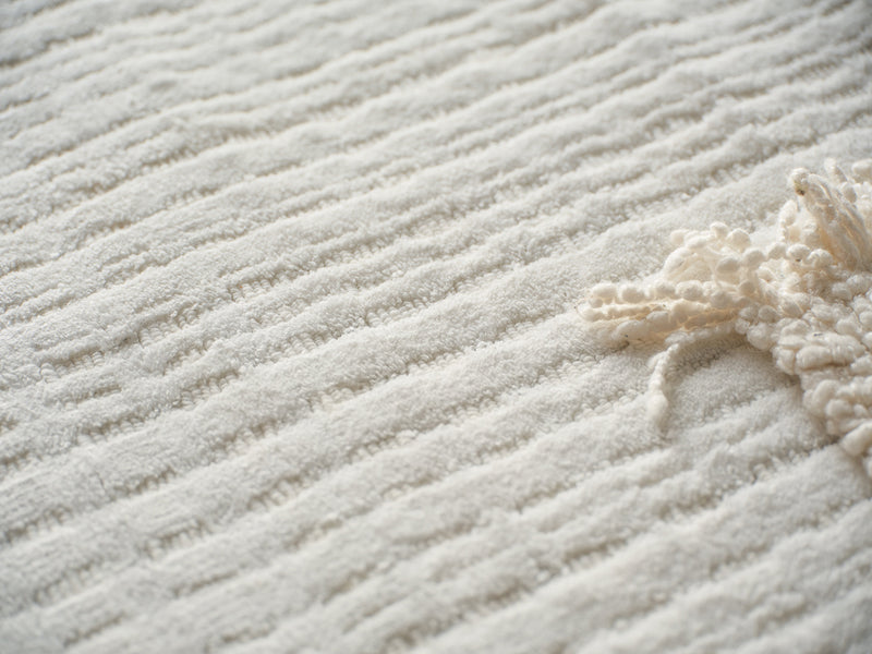 Rina Modern White Patterned Area Rug - Elegance Collection