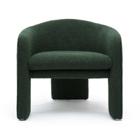 Gattara Forest Green Boucle Accent Chair