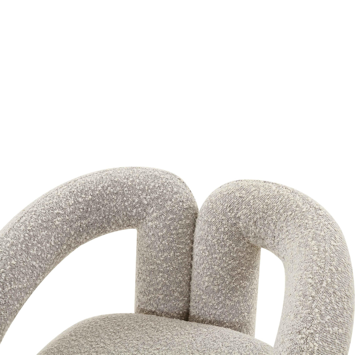 Jenn Grey Speckled Performance Boucle Accent Chair