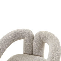 Jenn Grey Speckled Performance Boucle Accent Chair