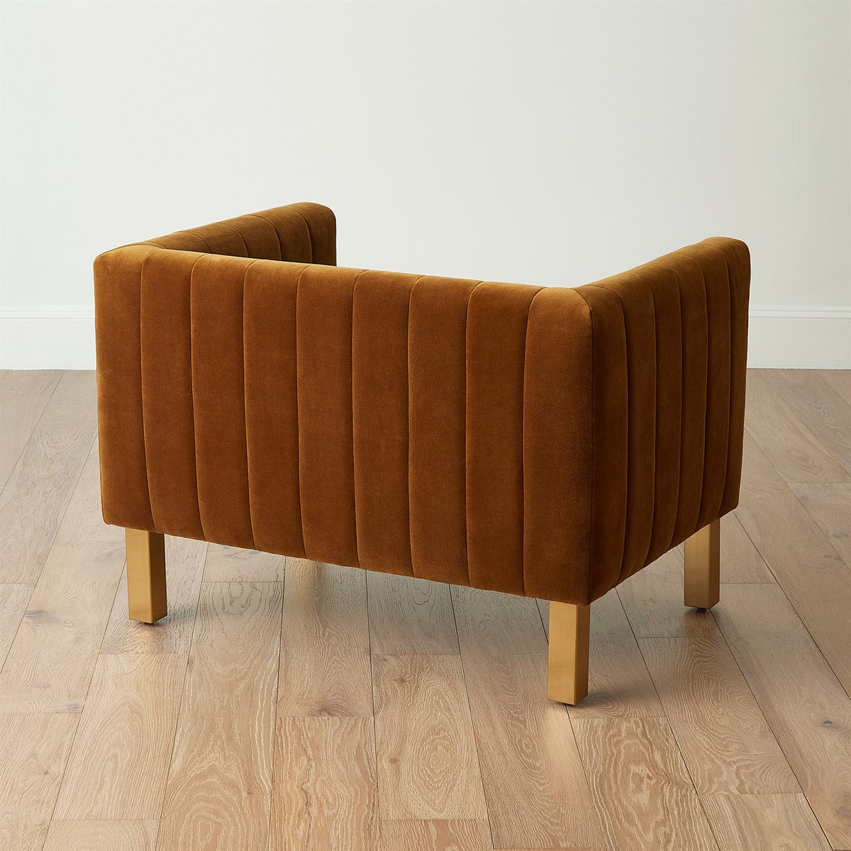 Perfectly Timeless Cognac Velvet Chair
