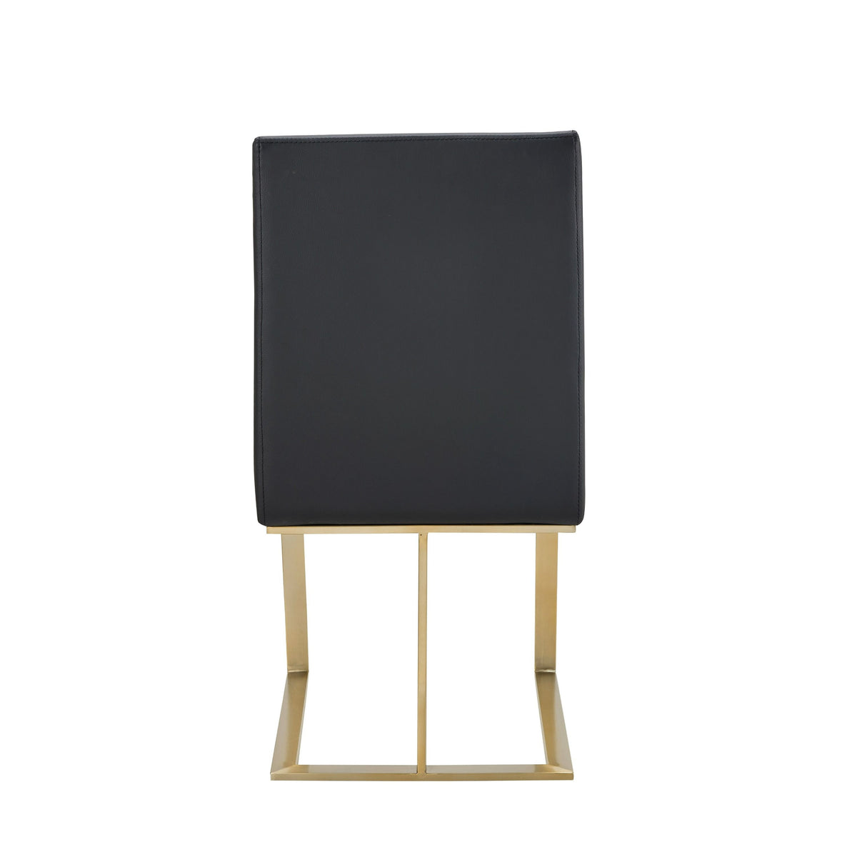 Camille Modern Dark Grey & Gold Dining Chair