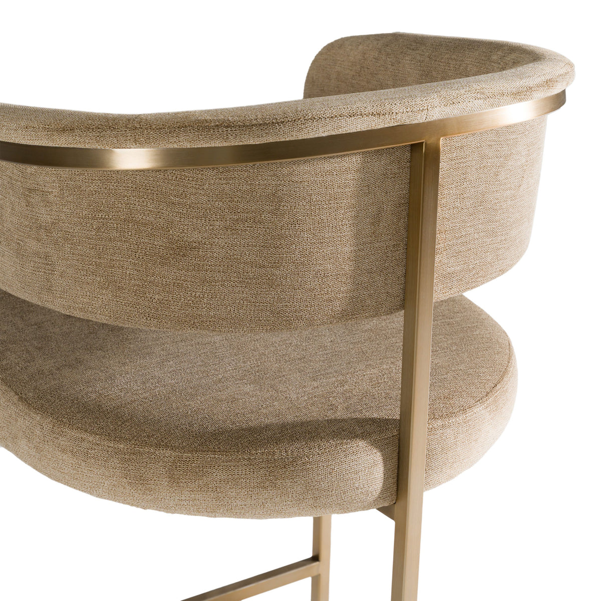 Villa Modern Brown & Gold Counter Stool