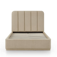 Penelope Tan Chenille Bed (2 Sizes Available)