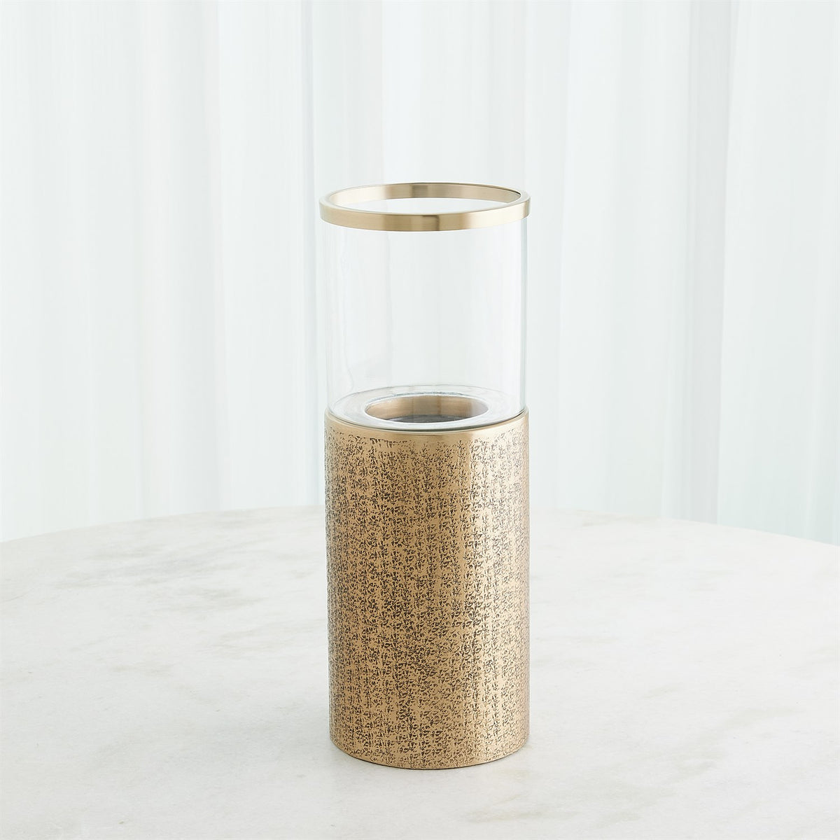 Textured Antique Brass Hurricanes (2 Sizes Available)