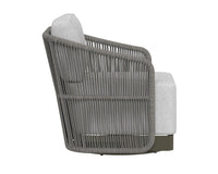 Allariz Outdoor Warm Grey Swivel Armchair (Set of 2)
