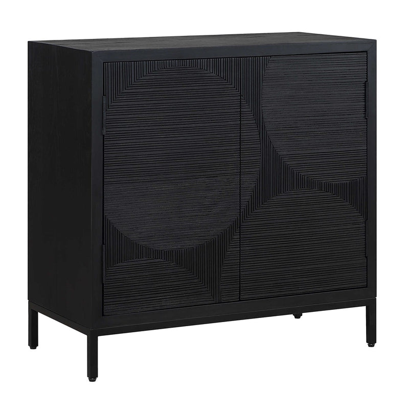 Charolette 2 Door Black Matte Cabinet