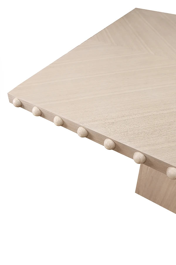 Reef 85" White Oak Rectangular Dining Table