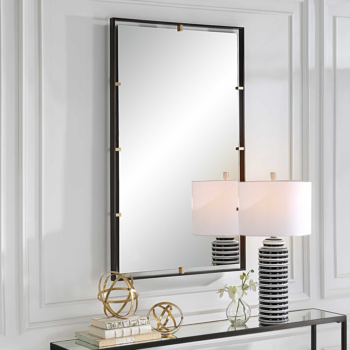 Egon 50" Floating Gold & Bronze Mirror