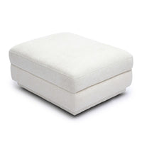 Arabella Cream Chenille Modular Ottoman