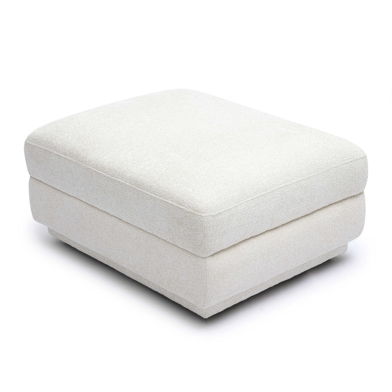 Arabella Cream Chenille Modular Ottoman