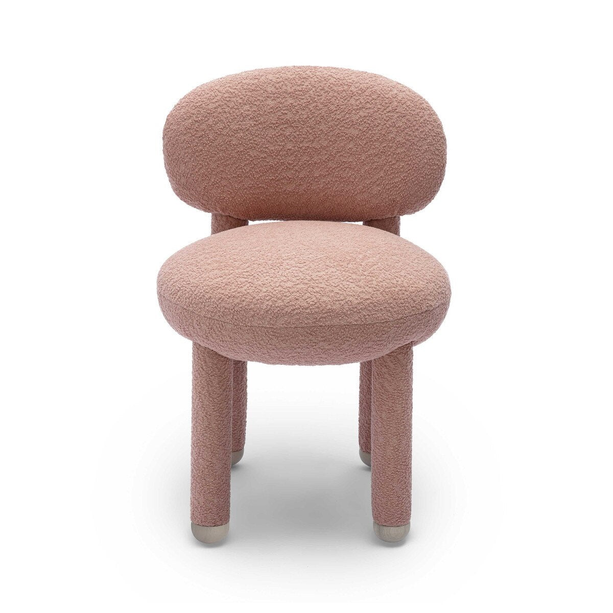 Manu Rose Pink Performance Boucle Dining Chair