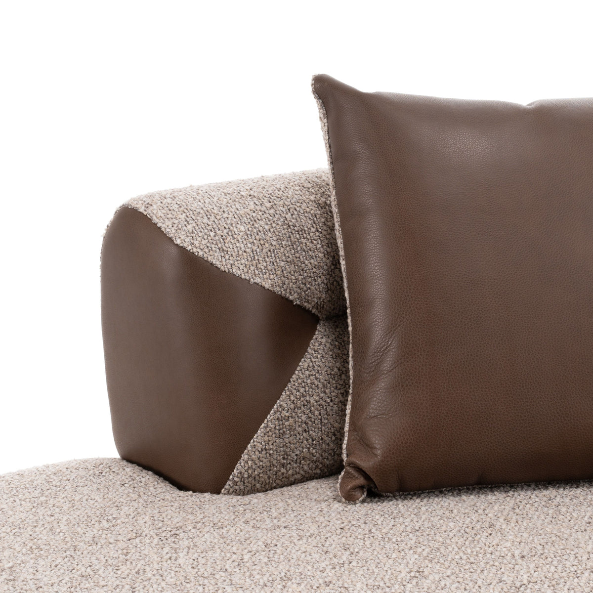 Marlago 148" Modern Brown Upholstered Sectional Sofa