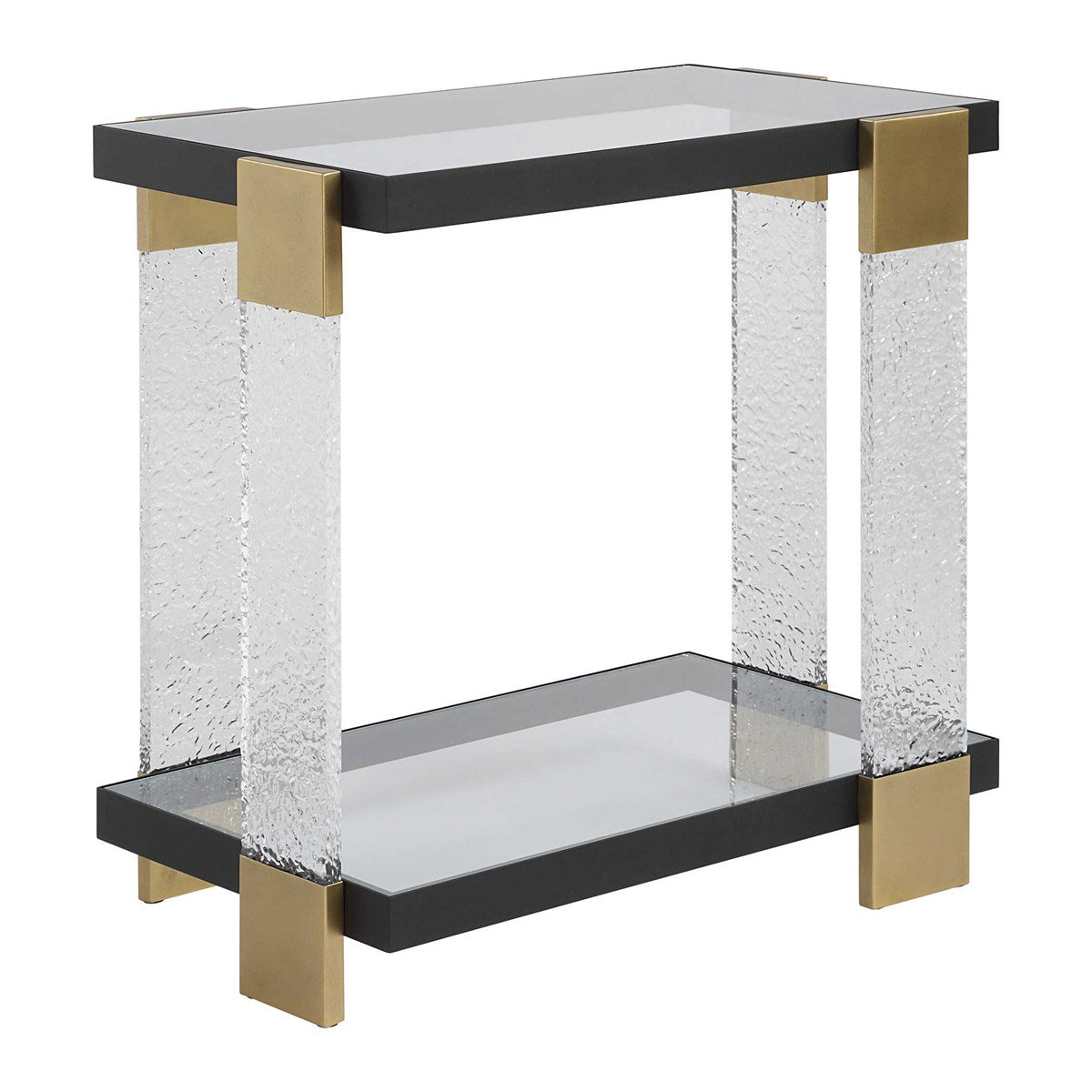 Mckenzie Black & Gold Accent Table