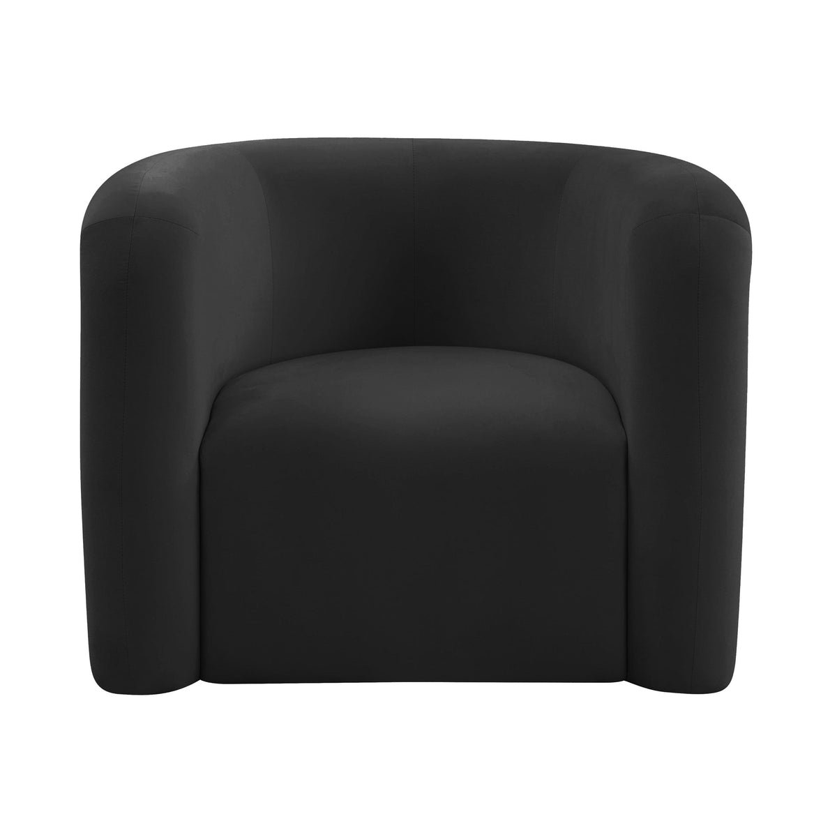 Manee Black Performance Velvet Accent Chair