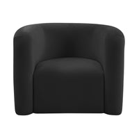 Manee Black Performance Velvet Accent Chair