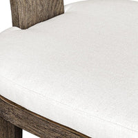 Sammantha White & Grey Outdoor Bar Stool