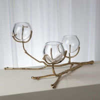 Twig Brass 3 Vase Holder