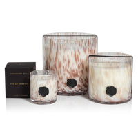 Opal Glass Five-Wick Candle Jar White & Taupe/Rio de Janeiro (Set of 2)