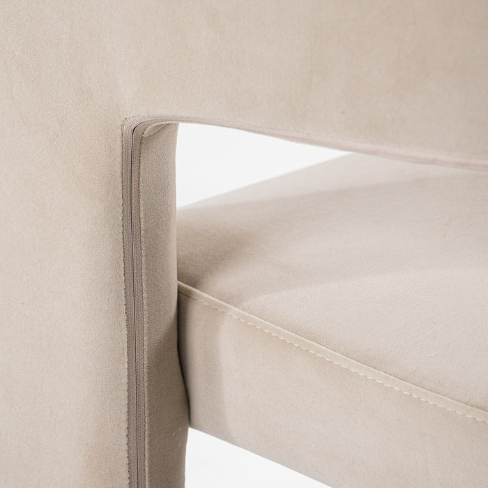 Ferah Modern Beige Upholstered Dining Chair
