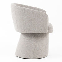 Martie Modern Light Grey Fabric Dining Chair