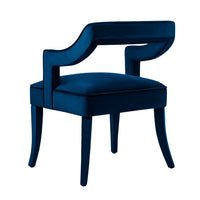 Carolina Blue Velvet Chair - Luxury Living Collection