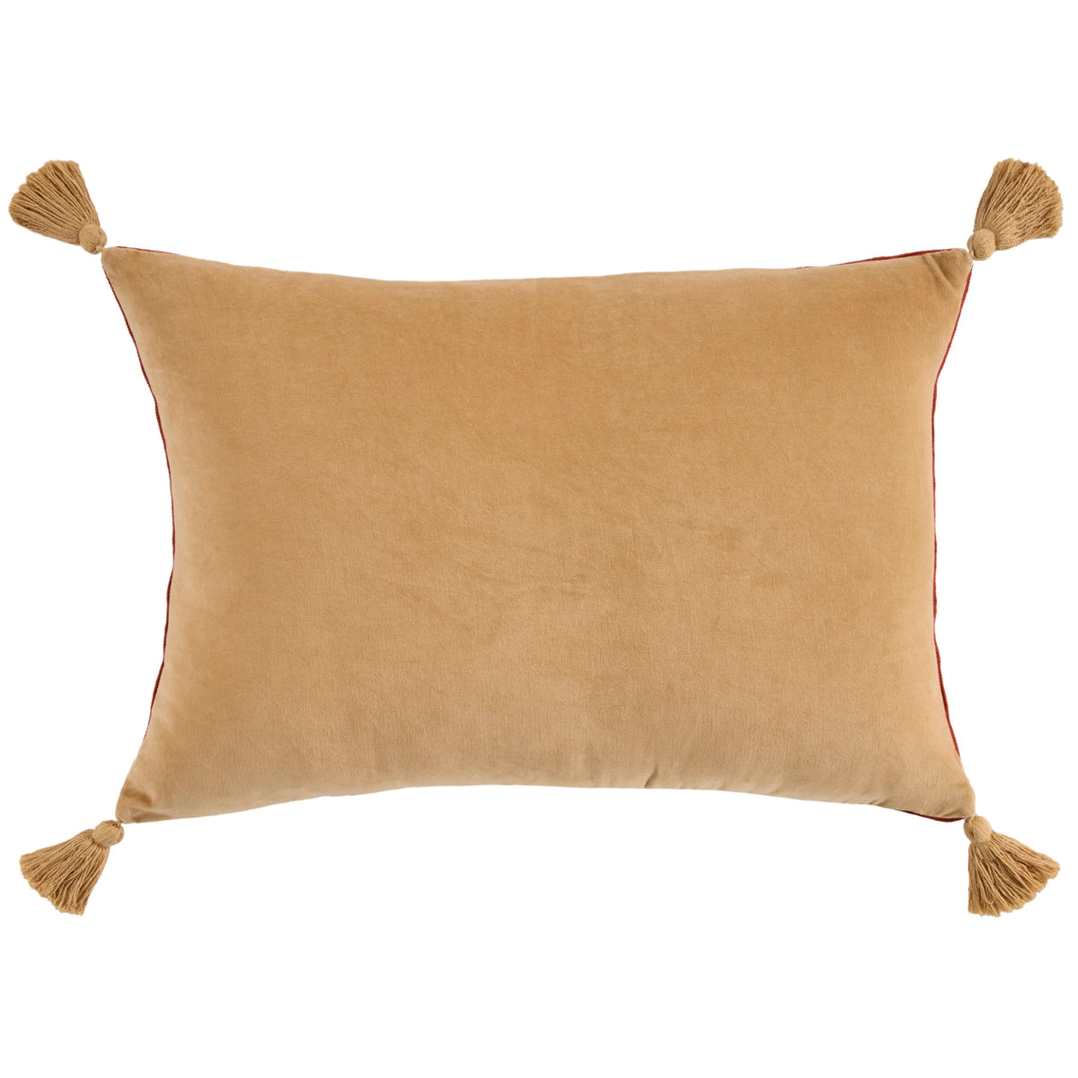 Taylor Vintage Rust Floral Medallion 20" x 30" Throw Pillow