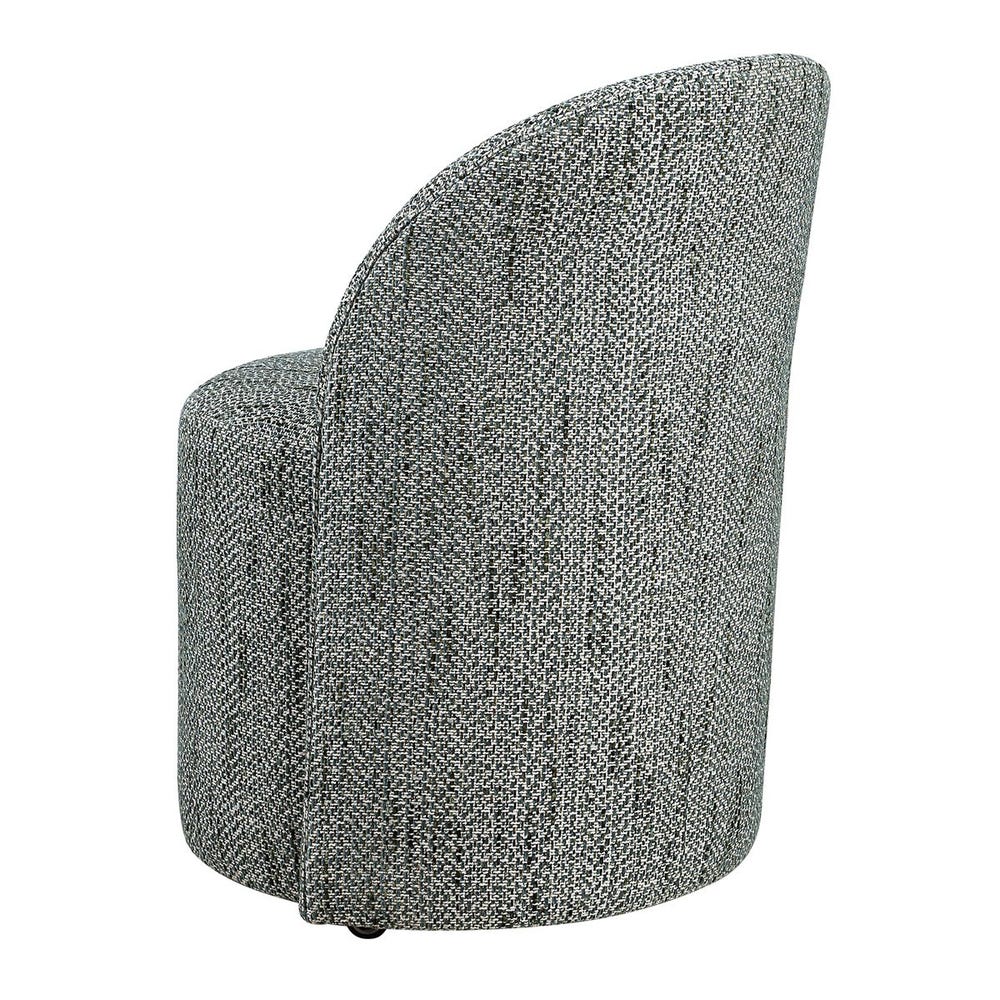Modern Teal Rolling Dining Chair (With Casters)