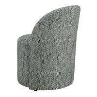 Modern Teal Rolling Dining Chair (With Casters)