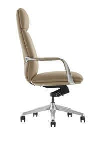 Ollie Modern Tan Vegan Leather Office Chair