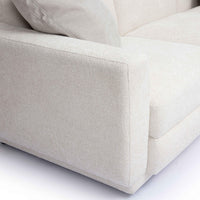 Arabella 105.5" Cream Performance Chenille Modular L-Sectional