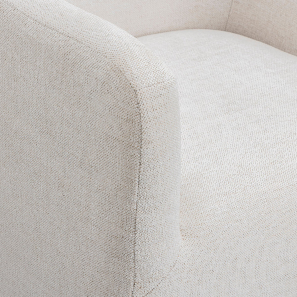 Hope Tall Off-White Textured Performance Fabric Dining Chair