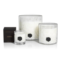 Opal Glass Five-Wick Candle Jar White/Gardenia (Set of 2)
