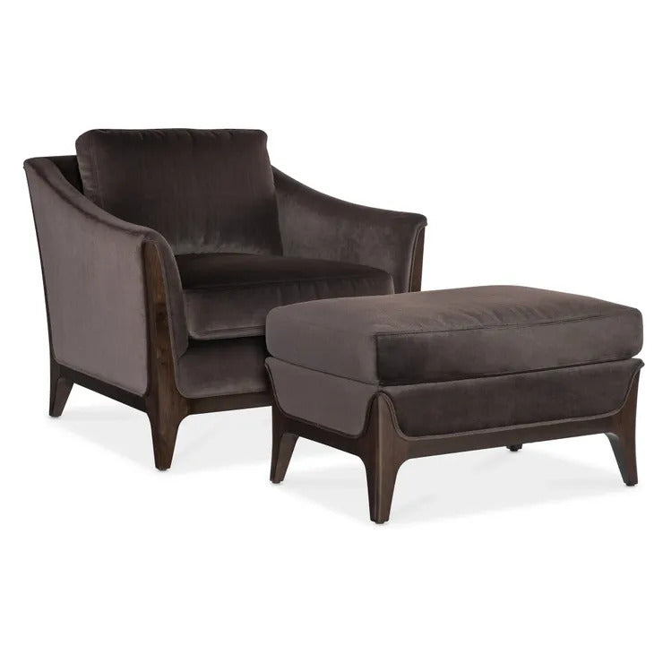 Hudson Elegant Brown Accent Chair