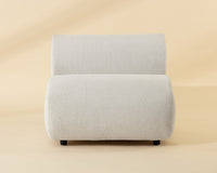Nimbus Cream Performance Fabric Indoor/Outdoor Modular Armless Chair