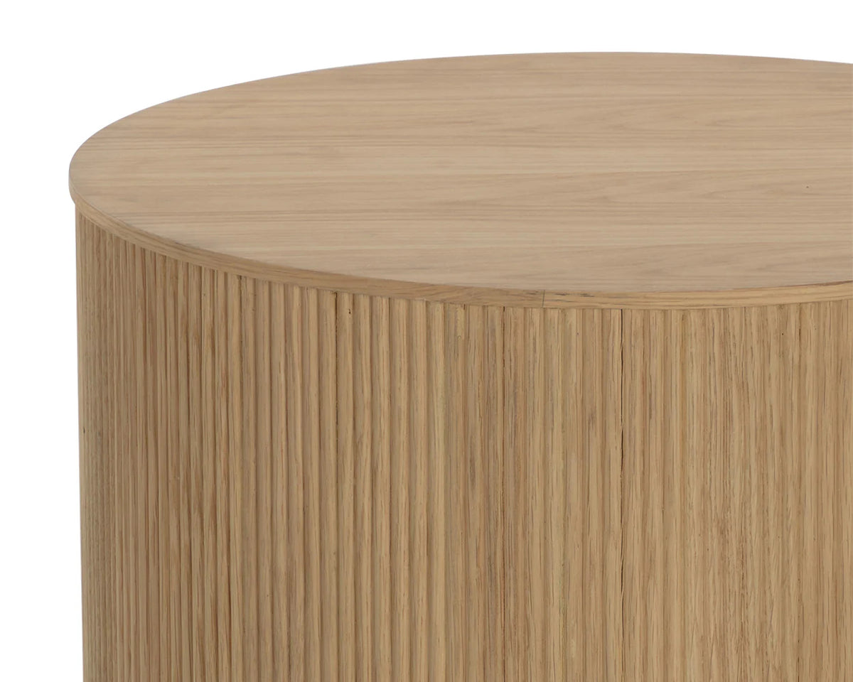 Kalla Natural & Gold Accent Table