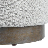 Toshi Grey Boucle Ottoman