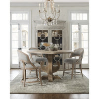 Banks Linen Barrel Back Counter Stool