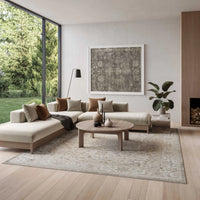 Marisol Floral Vine Light Grey Area Rug