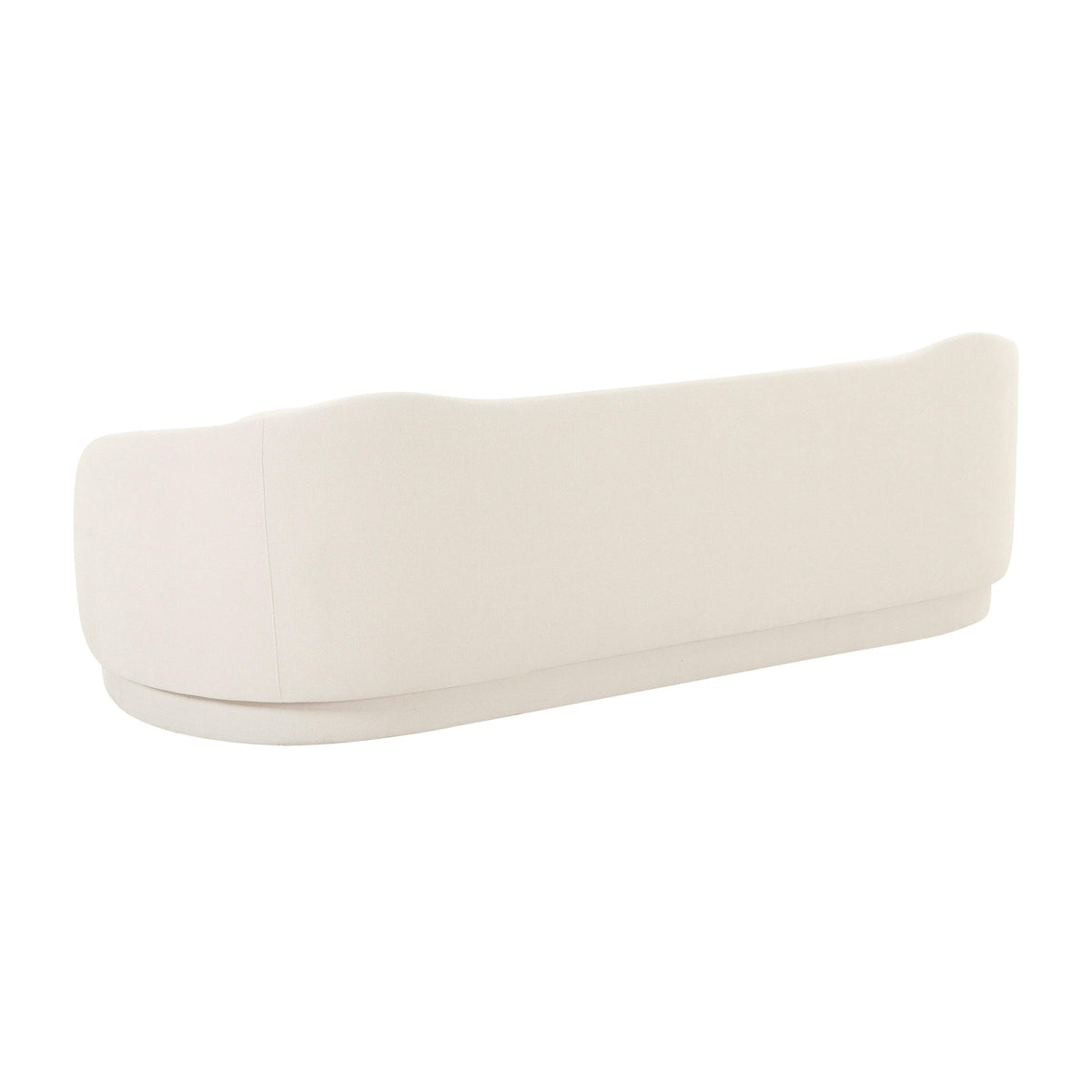 Libby 92.5" Plush Cream Performance Velvet Sofa